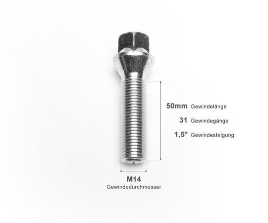 TA Technix Radschraube M14 X 1.5 X 50 KE