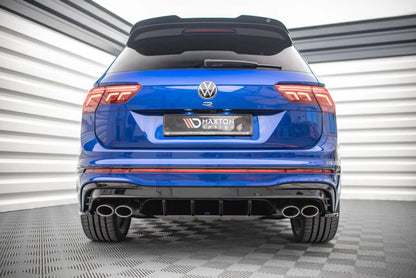 MAXTON Diffusor Heck Ansatz für Volkswagen Tiguan R Mk2 Facelift 2020- schwarz Hochglanz