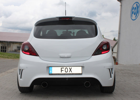 FOX Opel Corsa D - NRE-Edition Stoßstange Endschalldämpfer Ausgang rechts/links - 1x100 Typ 25 rechts/links