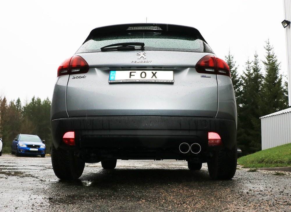 FOX Peugeot 2008 Endschalldämpfer - 2x80 Typ 25