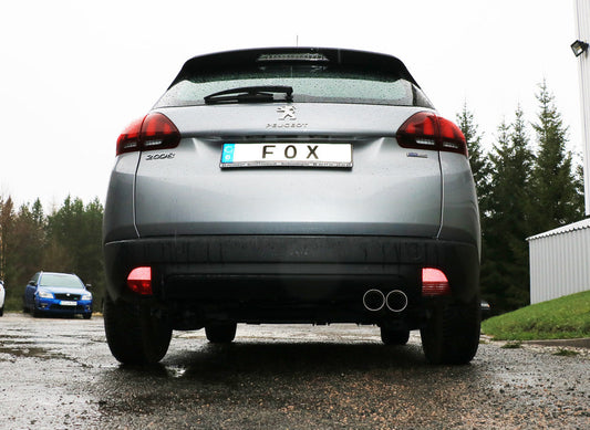 FOX Peugeot 2008 Endschalldämpfer - 2x80 Typ 25