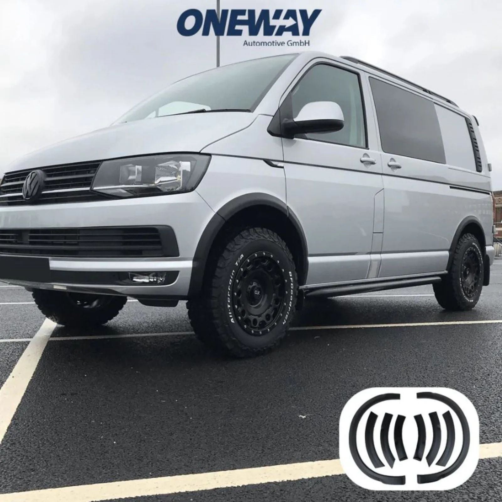 Oneway Radlaufleisten WA03.010 VW Transporter T6 2015–2019 mit ABE TÜV