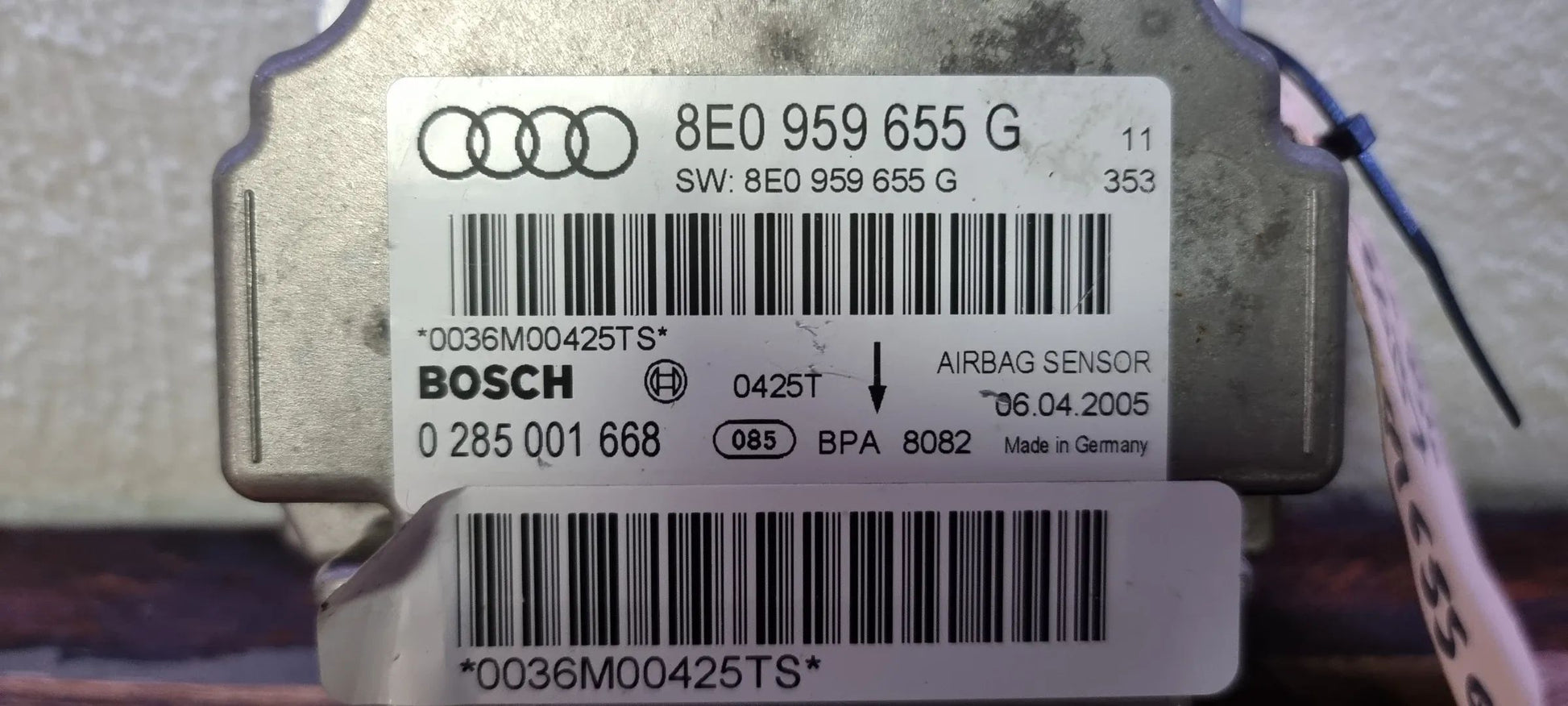 Audi A4 S4 RS4 B6 B7 Airbagsteuergerät Steuergerät Airbag 8E0959655G 0285001668
