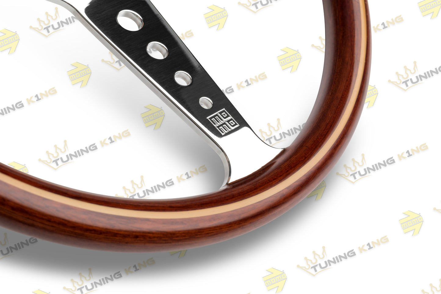 MOMO Lenkrad California 360mm Mahagoni SET