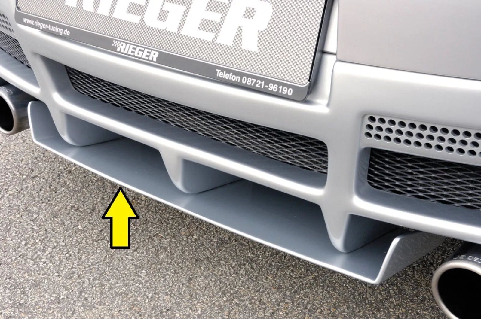 VW Golf 5 Rieger Diffusor 00059314 für Heckschürzenansatz 59326/7/8 ABS