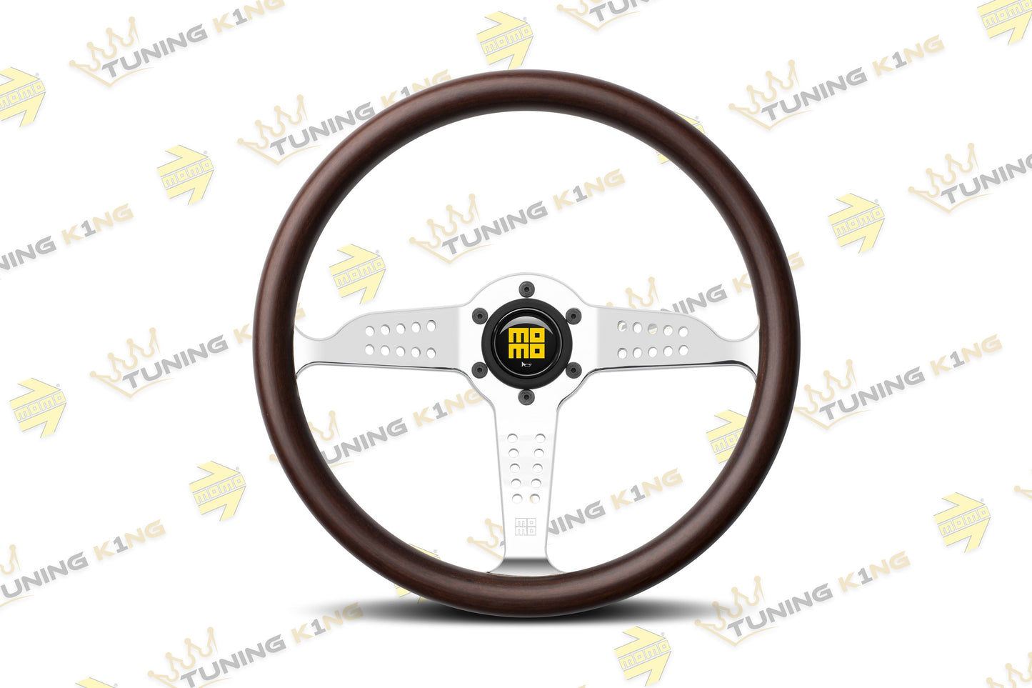 MOMO Lenkrad Super Grand Prix 350mm Mahagoni Chrom