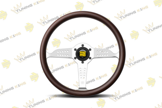 MOMO Lenkrad Super Grand Prix 350mm Mahagoni Chrom
