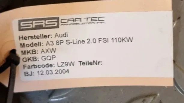 Audi A3 2.0 FSi Kühlmittelschlauch oben VW Golf 5 Seat Altea Leon