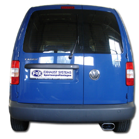FOX VW Caddy III Endschalldämpfer einseitig - 160x80 Typ 53