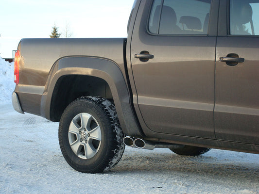 FOX VW Amarok 4x4 - ohne Trittbrett Endschalldämpfer Ausgang seitlich rechts und links am Fahrzeug - 2x115x85 Typ 38 rechts/links