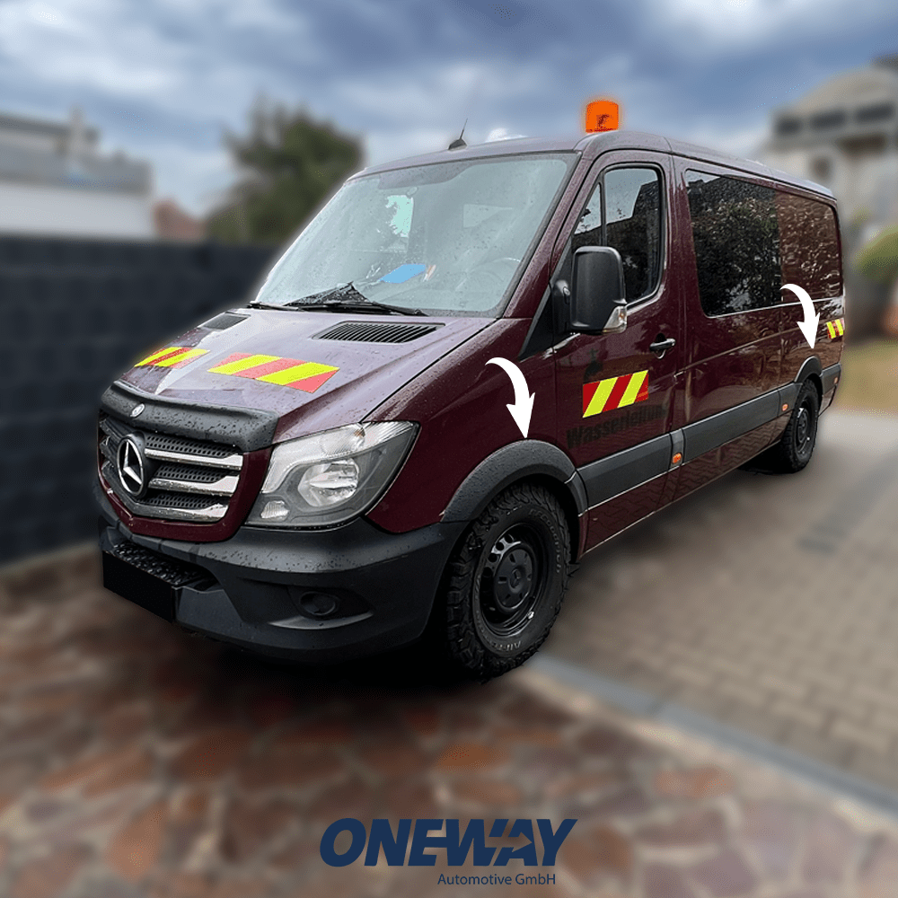 Oneway Radlaufleisten MERCEDES Sprinter W906 Facelift 2014-2018 mit ABE TÜV
