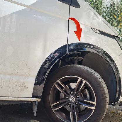 Oneway Radlaufleisten VW Transporter T6.1 2019-2021 Schwarz Glanzänd mit ABE TÜV