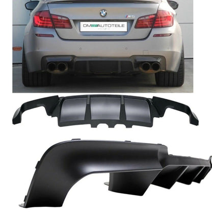Performance Heckdiffusor 4 Rohr Schwarz BMW 5er F10 F11 M-Paket