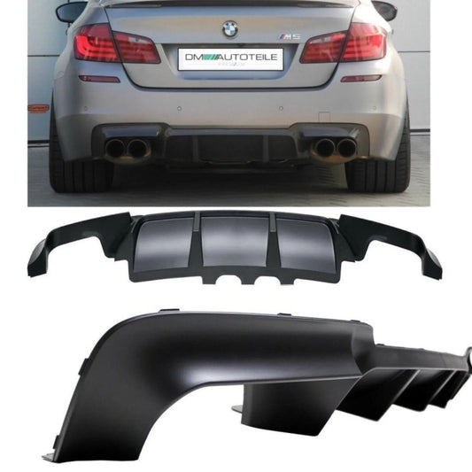 Performance Heckdiffusor 4 Rohr Schwarz BMW 5er F10 F11 M-Paket