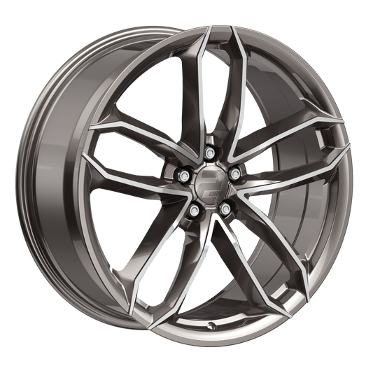 2DRV Felge WH33 Platin Grau Hochglanzpoliert