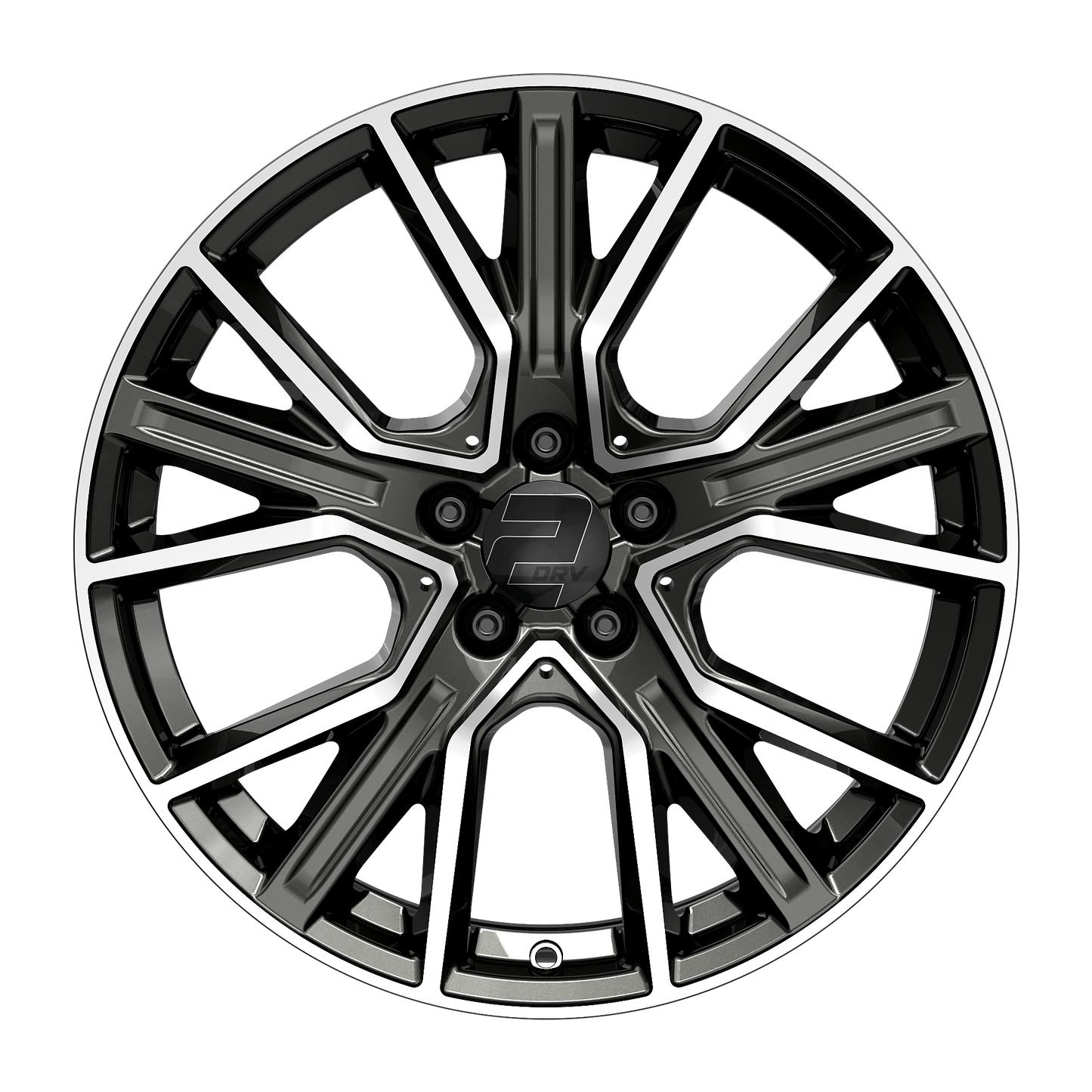 2DRV Felge WH34 Dark Gunmetal Hochglanzpoliert