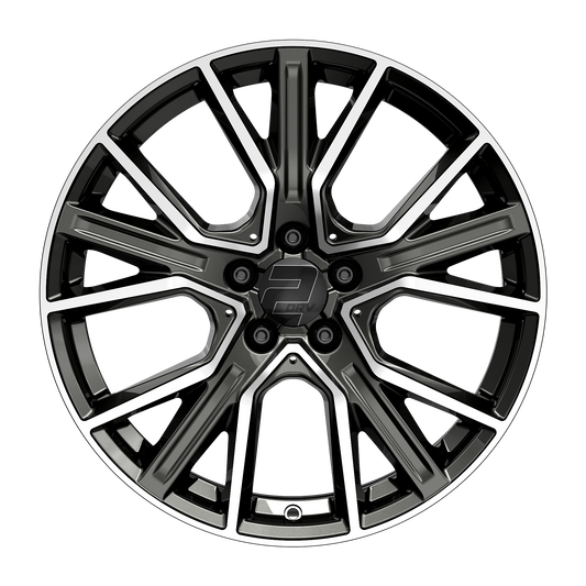 2DRV Felge WH34 Dark Gunmetal Hochglanzpoliert