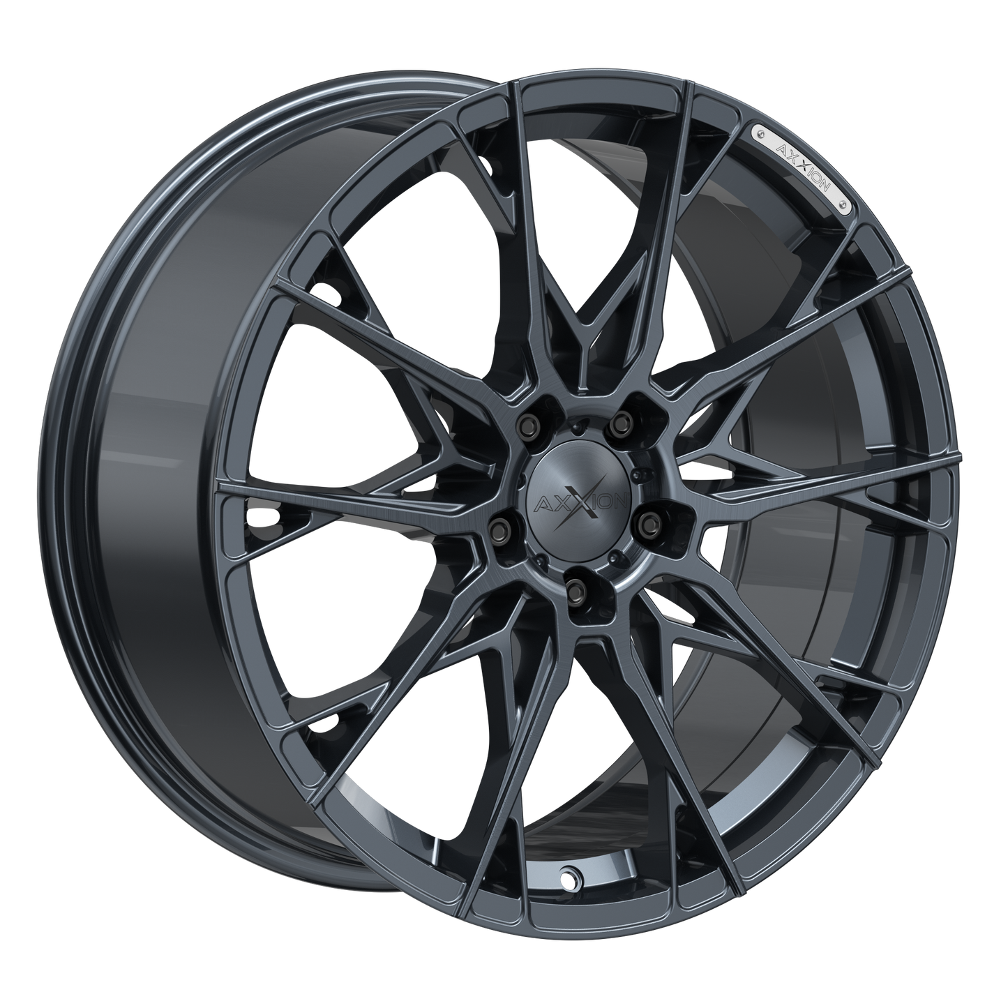 AXXION Felge X1 Smoke brushed Aluminiumsilber
