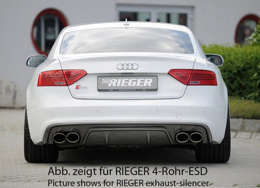 Rieger Heckeinsatz carbon look Audi A5 B8/B81 Cabrio 10.11-06.16