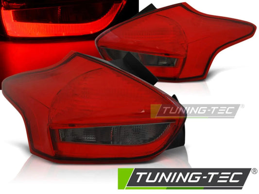 Tuning-Tec LED Lightbar Rückleuchten für Ford Focus MK3 15-18 rot/rauch