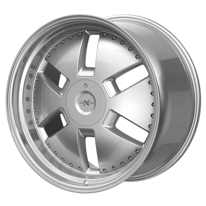 AXXION Felge Y1 Race Silber lackiert mit Hochglanzpoliertem Felgenbett