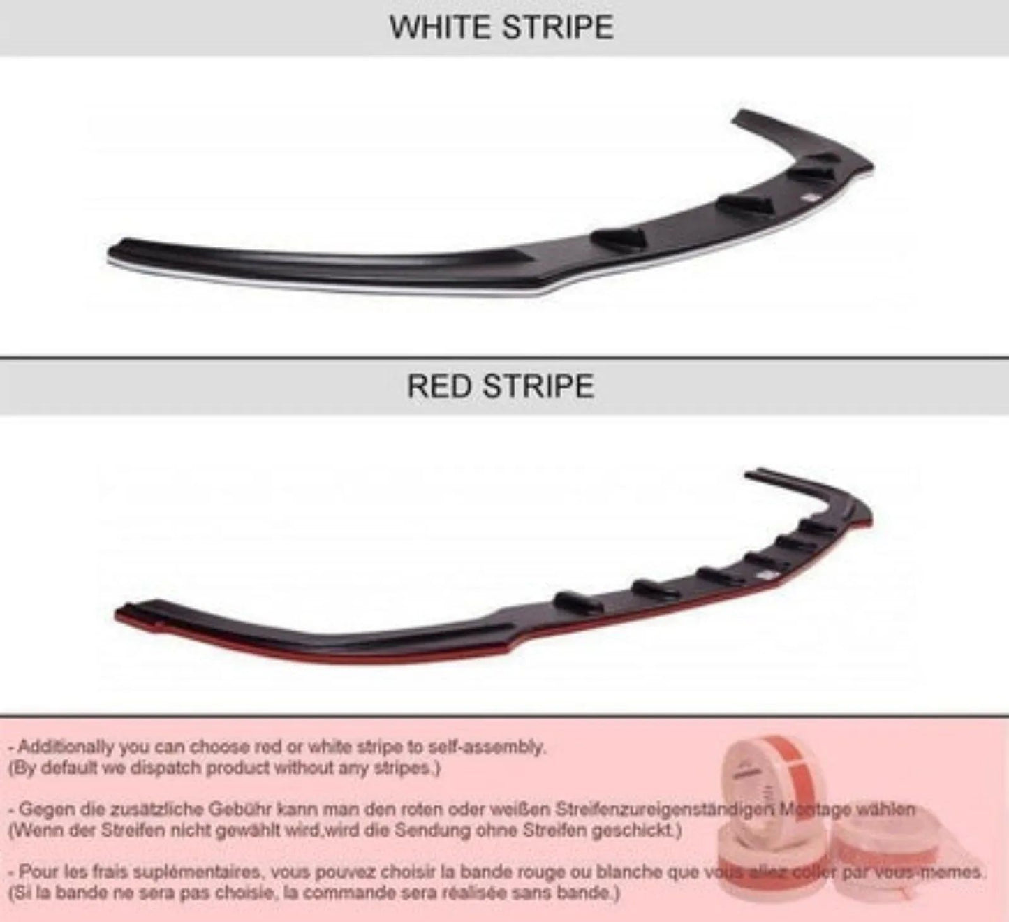 MAXTON Heck Ansatz Flaps Diffusor für Audi A5 S-Line 8T Coupe 07-11 schwarz matt