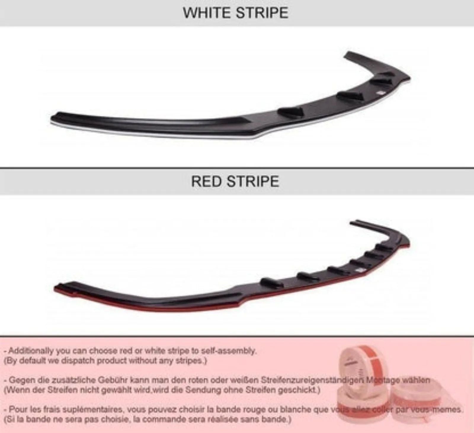 MAXTON Heck Ansatz Flaps Diffusor für Audi A5 S-Line 8T Coupe 07-11 schwarz matt