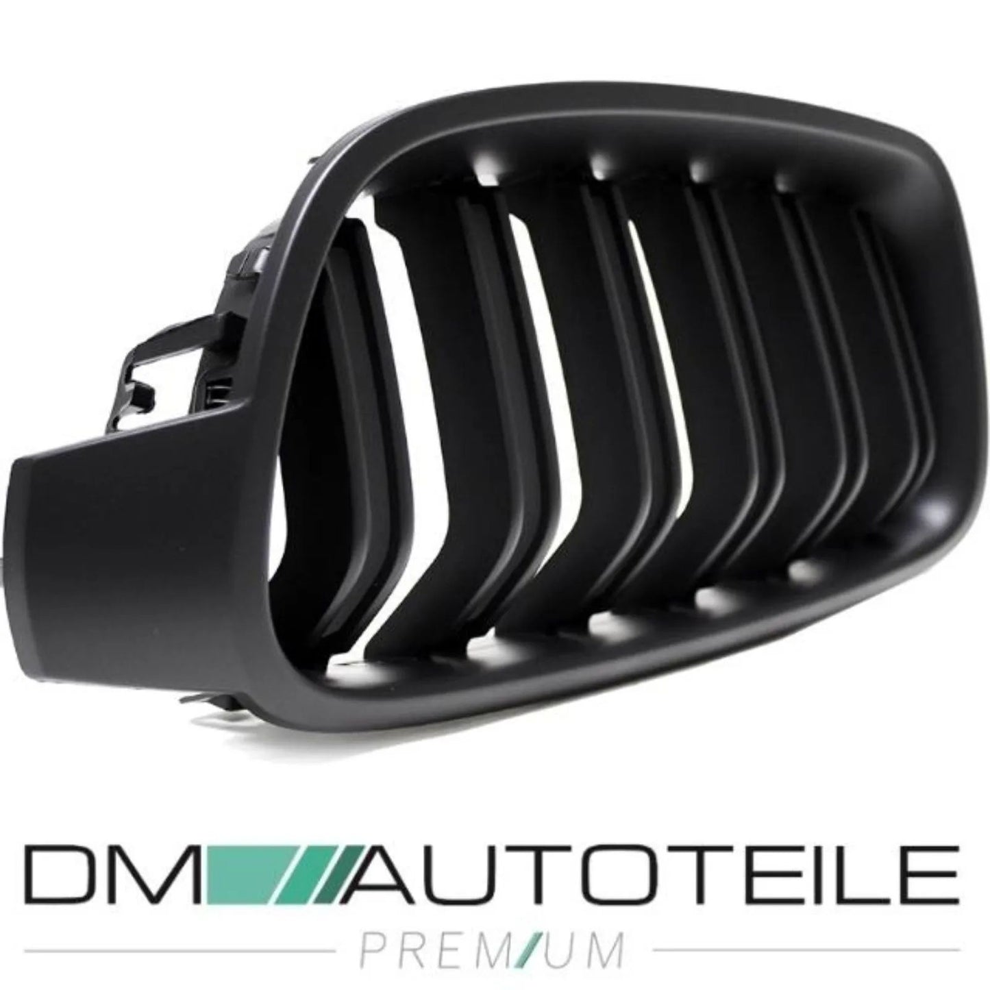 SET Kühlergrill Grill Schwarz MATT Doppelsteg 1681 für BMW 3er F30 F31 auch M-Sport