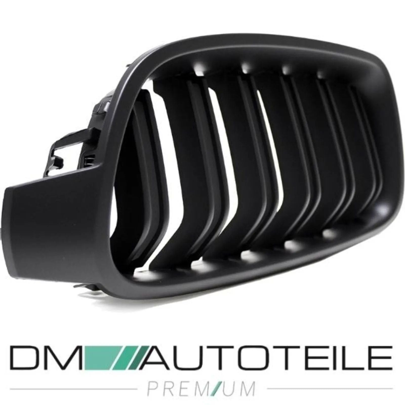 SET Kühlergrill Grill Schwarz MATT Doppelsteg 1681 für BMW 3er F30 F31 auch M-Sport