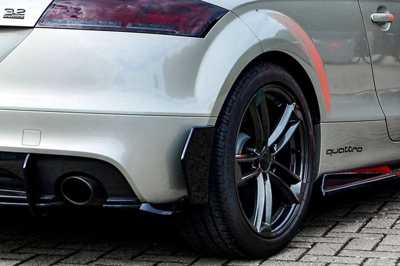 Hintere Seiten Flaps Flicks Audi TT 8J S-Line Ab 2006-2014 Glanz