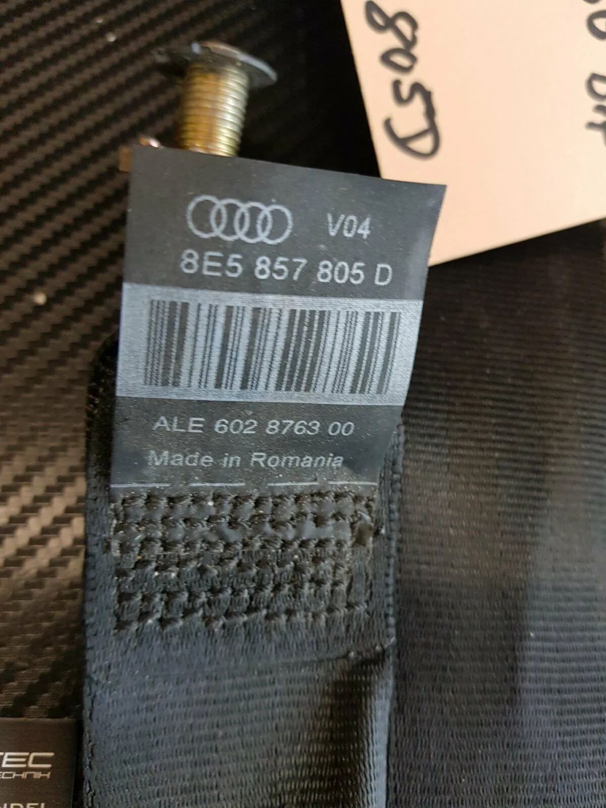 Audi A4 S4 RS4 B6 B7 8E Sicherheitsgurt 8E5857805D hinten L R
