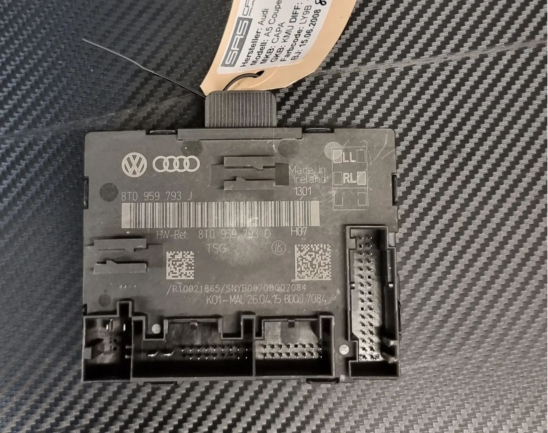 AUDI A5 8T 8F A4 8K B8 Q5 8R Original Türsteuergerät 8T0959793J Steuergerät vorne rechts