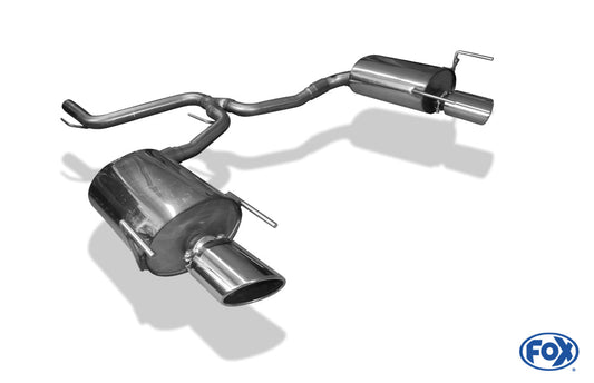 Alfa Romeo 159/ Alfa Romeo 159 Sportwagon Endschalldämpfer rechts/links - 115x85 Typ 38 rechts/links