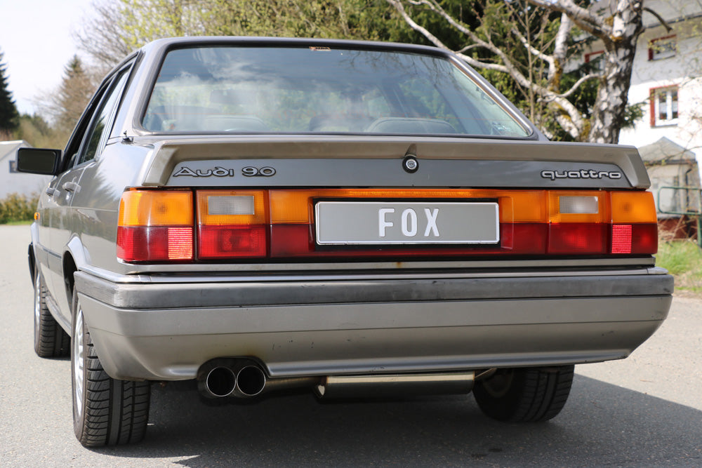 Audi 80/90 Typ 85 quattro Facelift Endschalldämpfer - 2x76 Typ 10