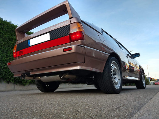 Audi Urquattro Endschalldämpfer quer Ø76mm - 2x76 Typ 10
