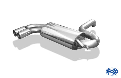 Audi Urquattro Endschalldämpfer quer Ø76mm - 2x76 Typ 10