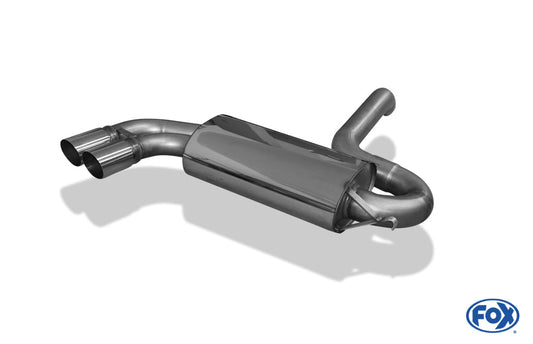 Audi Urquattro Endschalldämpfer Ø76mm - 2x76 Typ 14