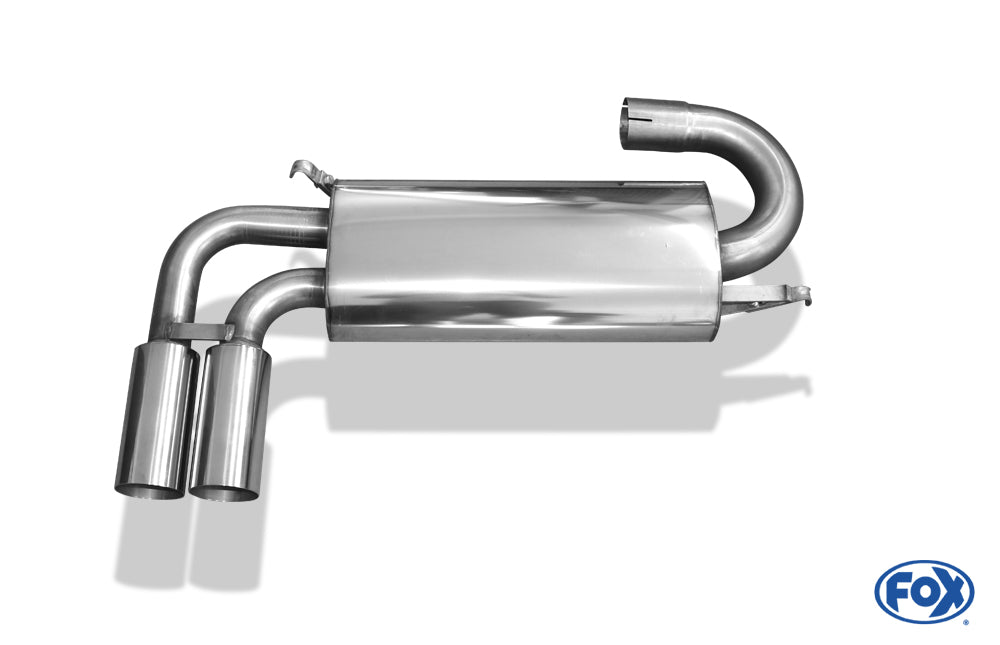 Audi 80/90 Typ 89 quattro Endschalldämpfer quer - 2x76 Typ 10