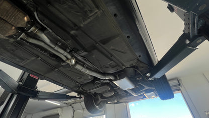FOX Audi S2 B4 Endschalldämpfer 76mm, Vorschalldämpfer und Y-Verbindungsrohr  - 2x80 Typ 25