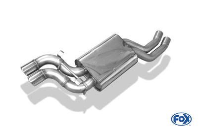 Audi V8 Typ D11 Endschalldämpfer - 2x70 Typ 16