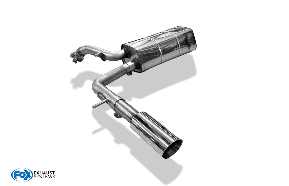 FOX Audi A2 - 1,6l + 1,4l 42l Tank Endschalldämpfer - 1x90 Typ 25