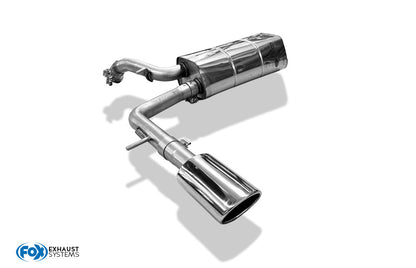 FOX Audi A2 - 1,4l - 34l Tank Endschalldämpfer - 115x85 Typ 32