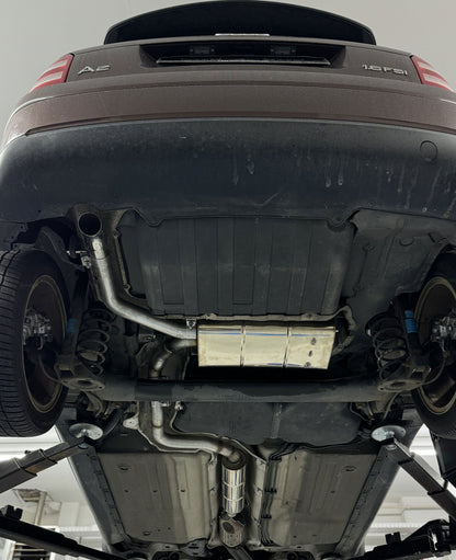 FOX Audi A2 - 1,4l - 34l Tank Halbanlage ab Kat - 1x63 Typ 26 (Bestehend aus End- und Vorschalldämpfer mit Endrohr)