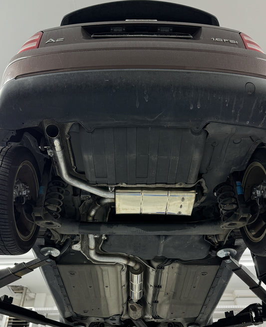 FOX Audi A2 - 1,4l - 34l Tank Halbanlage ab Kat - 1x63 Typ 26 (Bestehend aus End- und Vorschalldämpfer mit Endrohr)