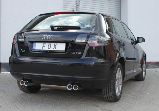 Audi A3 - 8P Sportback Endschalldämpfer Ausgang rechts/links - 2x76 Typ 13 rechts/links