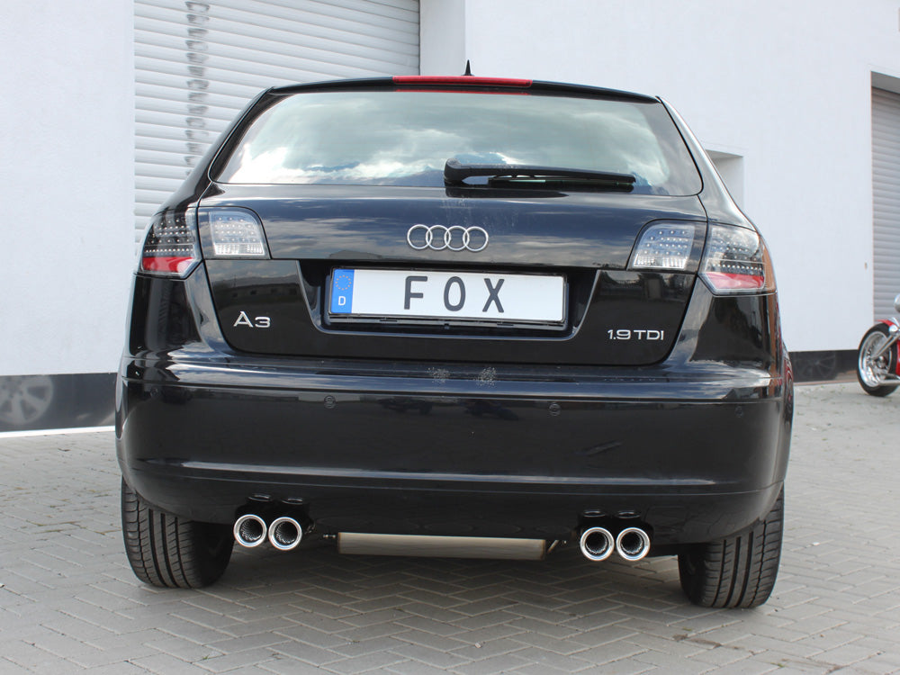 Audi A3 - 8P Sportback Endschalldämpfer Ausgang rechts/links - 2x76 Typ 13 rechts/links