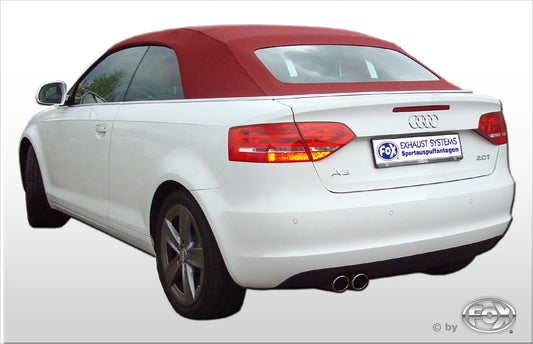 Audi A3 - 8P (Cabrio) Endschalldämpfer Ø70mm einseitig - 2x76 Typ 17