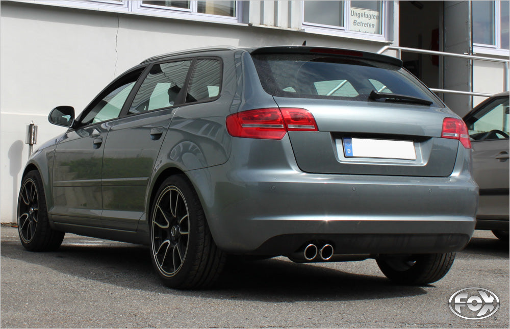 Audi A3 - 8P quattro Sportback Endschalldämpfer Ø70mm - 2x90 Typ 17