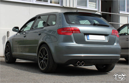 Audi A3 - 8P quattro Sportback Endschalldämpfer Ø70mm - 2x90 Typ 17