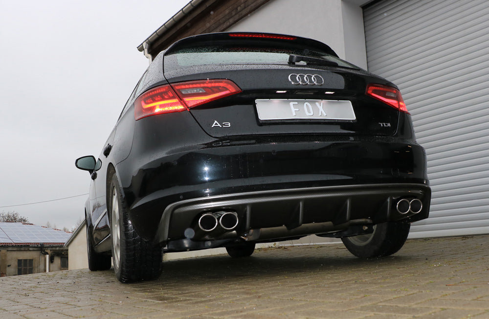 Audi A3 - 8V Sportback Endschalldämpfer Ausgang rechts/links - 2x88x74 Typ 32 rechts/links